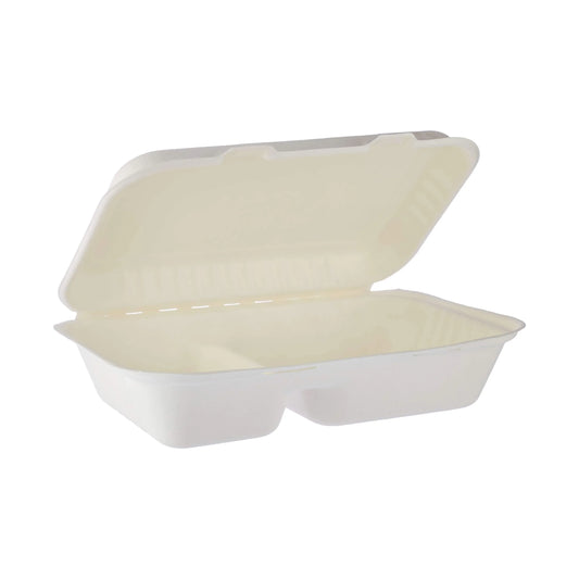 Bagasse Biodegradable Multi Compartment Clam Shell Box
