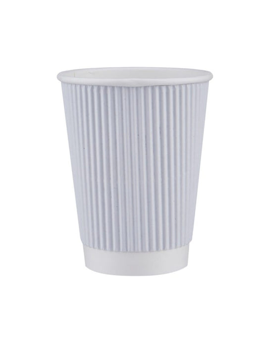 Kraft, Black & White Ripple Wall Cups, 8, & 12 Oz (500 Units)