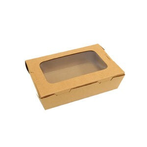Kraft PE Lunch Box with Window 30 & 50 Oz