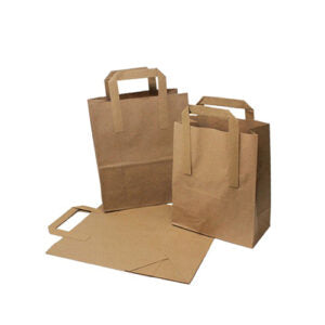 Kraft SOS Bag (Inside Flat Handle) Small, Medium, Large & Extra Large (250 units)