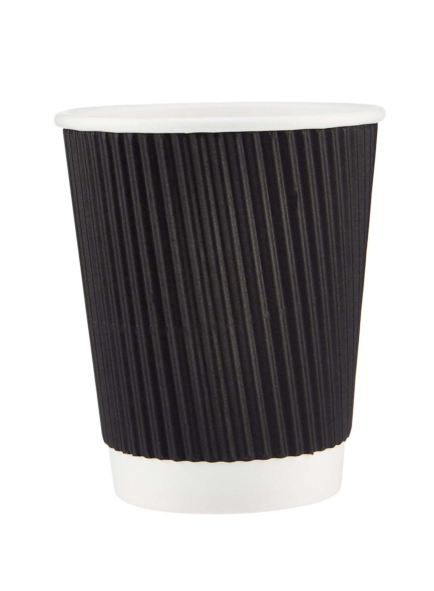 Kraft, Black & White Ripple Wall Cups, 8, & 12 Oz (500 Units)